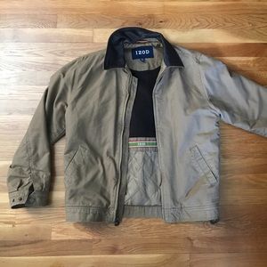 IZOD beige heavyweight work coat